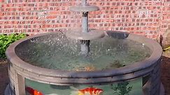 Making an outdoor fountain that also serves as an aquarium⛲🐠