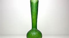 Antique Art Nouveau Iridescent Green Kralik Glass Vase - Etsy Australia