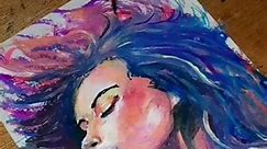 Colorful Woman portrait drawing timelapse✍️❤️ #art #viral #ytshorts #trending #paint #artist #draw