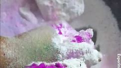 Holi Powder Bomb Chalk 🌌🔮 cr. experiment bindu asmr on yt #gymchalk #crushing #chalk #cornstarch #holi #holipowder