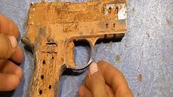 Very Old 9mm Shape Turkish Pistol Restoration
