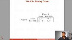 Module 28: Game Theory in Practice: P2P file sharing