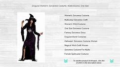Disguise Women's Sorceress Costume, Multicoloured, One Size