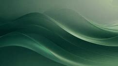 smooth green waves in abstract background loop