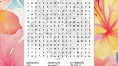 Uplifting Word Search Puzzle Bundle - 5 Printable Word Searches - Digital Download - Letter Size