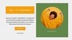 Optimistic attitude Web Page Design