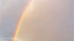 A dramatic double rainbow painted the sky🌈