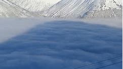 Alaskan Ski Resort Rises Above the Clouds, Girdwood, Alaska, USA - 31 Jan 2022