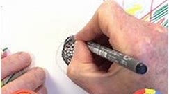 Floral Art - Stunning Pen and Ink 3D Flower Drawing with Shading #zen #pendoodling #howto
