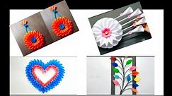 Easy wall hanging ideas/paper flower hanging/craft/paper craft/wall hanging 🔥🔥