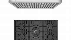 2 Piece Kitchen Package with 30" Gas Cooktop & 30" Ducted Under Cabinet Range Hood - N/A - Bed Bath & Beyond - 33607564