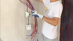 Household electrical wiring process