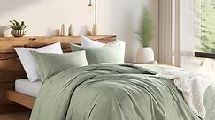 Regency Heights King/Cal-King Comforter Sets Reversible 3 Piece Extra Soft Bedding with Pillow Shams Sage Green