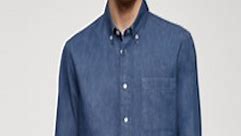 Buy MANGO MAN Cotton Classic Fit Chambray Casual Shirt - - Apparel for Men