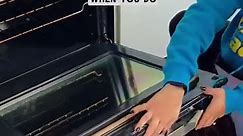 How to clean inbetween the glass on your oven door! One of my best cleaning hacks that makes doing this SO easy 🫡 #wecleaning #clean #cleaning #reels #viral #trending | We Cleaning