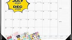 Ospelelf 22" X 17" Large Wall Calendar 2024-2025 Deskpad Calendars Planners 18 Months Desk Calendar Wall Calendars Planners & Organizers Desktop for Home Office School Faux PU Leather Black