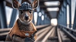 Adorable Canine Construction Worker Award Winning Pet Photography of a Cute Puppy Building a Bridge with Canon EOS 5D Mark IV DSLR in Nature