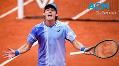 Aussie tennis star Alex De Minaur advances to French Open quarter-finals
