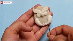 Diy miniature owl | how to make polymer clay owl at home | cute owl 🦉 making video