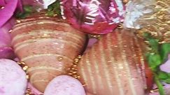 Vanilla & Raspberry Rose Gold Cake... - Lily Bakes Cakes