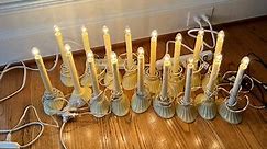 Christmas window candles vintage plastic electric