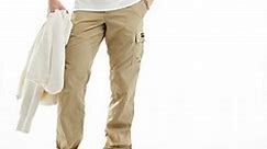 Napapijri Faber cargo tapered trousers in beige | ASOS