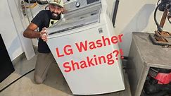 Fixing A LG Washer That Is Shaking During The Spin Cycle!