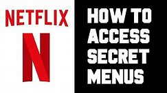 Netflix Secret Menu - How To Access Netflix Secret Menu Codes Instructions, Guide, Tutorial