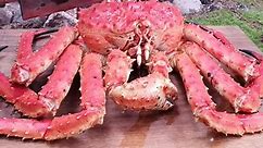 King Crab ASMR_ Crack, sizzle, enjoy! ❤️ #CrabCrackling #ASMR 🤤🎧