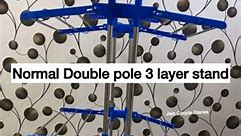 Normal Double pole 3 layer stand | How to assemble double pole 3 layer stand for clothes