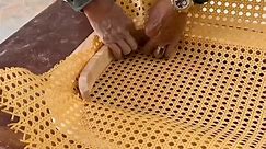 Ideas for making wooden benches and rattan mesh #woodworking #woodwork #wood #idea | Iamacarpenter5