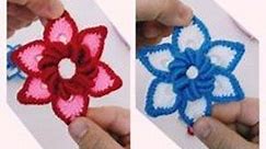 🌸 Fantastic 3D Flower with Crochet (Crochet Flower)