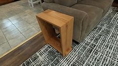Side Table Made with Oak Wood