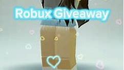 Robux Giveaway #roblox #youtubeshorts #robuxgiveaway