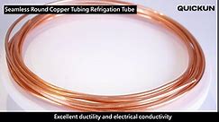 Quickun Copper Tube 1/12" ID × 1/8" OD (2-3mm) Seamless Round Pipe Tubing (3.28FT)