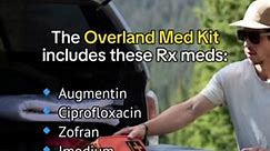 The Overland Med Kit is an emergency room for your vehicle 🛻 Designed for extensive journeys, it features a comprehensive suite of medications for contaminated wounds, nausea, diarrhea, Lyme disease, allergic reactions, poison ivy, pink eye, sprains, bruises and headaches. All prescribed by our board-certified doctors. Free shipping across the USA 🇺🇲 These are just a few of the 70  medication items available to customize. #DurationHealth #GoWhereThereIsNoDoctor #Overland #EmergencyKit #MedKit