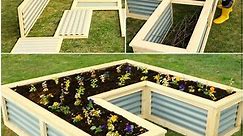 Building beautiful raised bed for garden