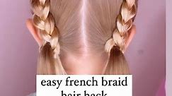 Audrey McClelland on Instagram: "EASY FRENCH BRAID HAIR HACK ❤️ I’ve never been able to French braid hair, so I’ve always relied on easy hair hacks. This is an easy one for you to try and comes out looking so cute! Let me know if you try this one! . I share all of the hair products that we love and use above in my highlights. . #hairdo #braidideas #braidinspo #braidinspiration #braid #simplehairstyles #simplehair #simplehairstyle #easyhairstyles #easyhairstyle #easyhairstylesforgirls #cutehairst