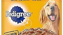 PEDIGREE CHOPPED GROUND DINNER Adult Canned Soft Wet Dog Food Beef, Bacon & Cheese Flavor, 22 oz. Cans (Pack of 12)
