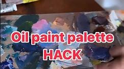 How to clean oil painting palette | Artist hack | Quick tip 🎨 | DIY long lasting palette