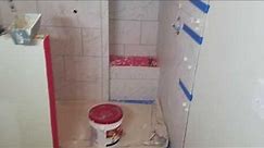 Marble Tile Shower Finished Waiting For Glass
