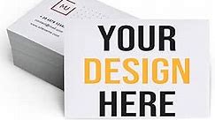 Custom Business Cards with Your Logo Personalized Business Cards Add Photo/Text/LOGO Print Your Own Business Cards On Front and Back Sides-1000pcs-Without card case
