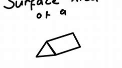 How to calculate the surface area of a triangular prism