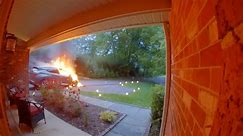 SUV spontaneously combusts in driveway