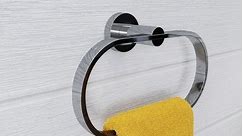 Croydex Metra Flexi-Fix Screw or Glue Towel Ring in Chrome - Bed Bath & Beyond - 38040413