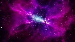 Realistic colorful cosmos with nebula