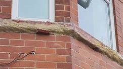 Stone window sill repairs rebuilding and painting. Crumbling sandstone windowsill repairs. #repair #repairing #SANDSTONEWINDOWSILL #sandstonerepair #WINDOWSILLREBUILDING #concreterepair #MANCHESTER #liverpool #Leeds #Birmingham #widowrepair | The Repair Guys