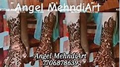 #Angel mehndi Art #floral art#pakistani henna designs #dm for booking #outdoor services available