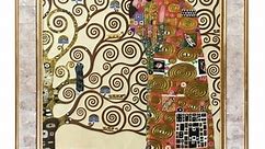 La Pastiche Gustav Klimt 'Fulfillment' (Luxury Line) Hand Painted Framed Canvas Art - Bed Bath & Beyond - 10273953