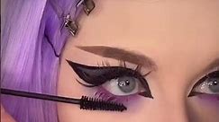 Pastel goth makeup tutorial 💜🖤